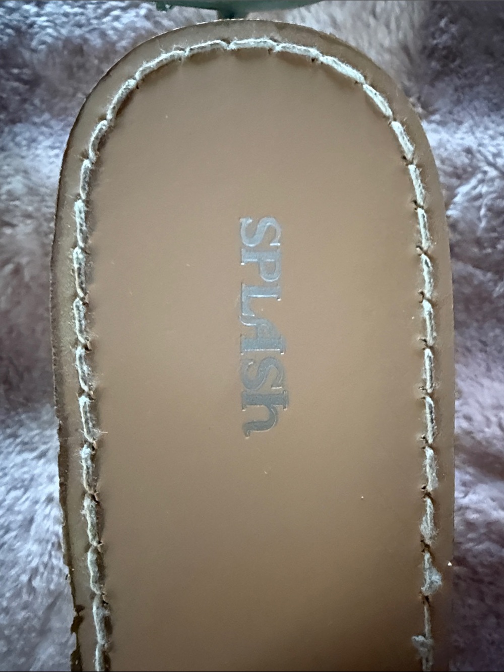 Splash Metallic Green Slide Sandals with Buckle - Picture 2 of 4
